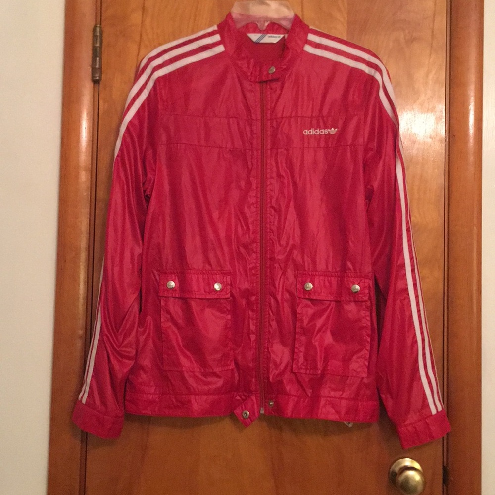 Women’s red Adidas jacket